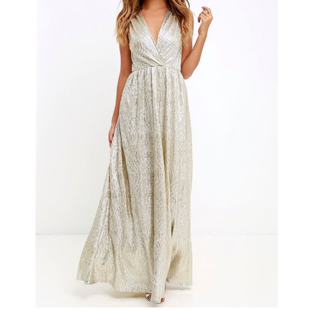 Lulus all that shines maxi